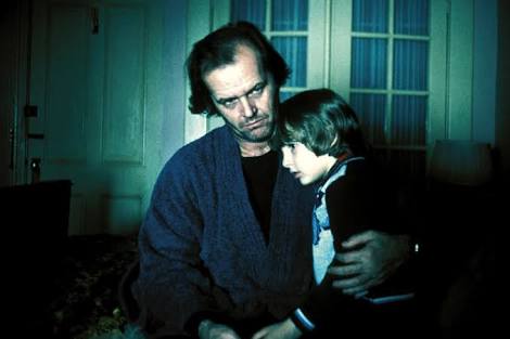 Jack Nicholson and Danny Lloyd in The Shining 