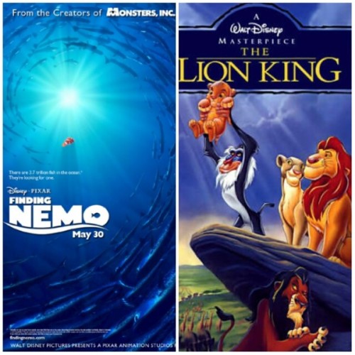 Finding Nemo and The Lion King 