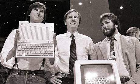 Steve Jobs, John Sculley and Steve Wozniak