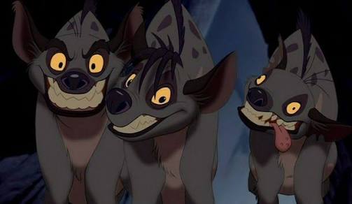Hyenas in The Lion King 
