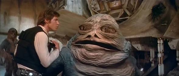 Han Solo and Jabba the Hutt 