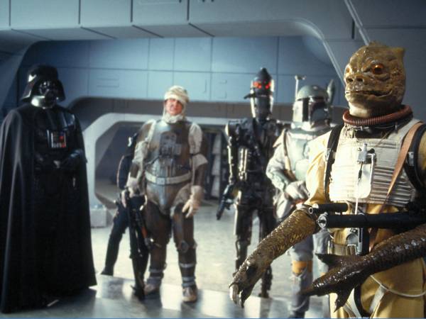 Darth Vader and bounty hunters 
